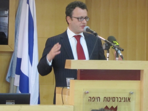 השגריר הבריטי בישראל מת'יו גולד(צילום:אוניברסיטת חיפה)